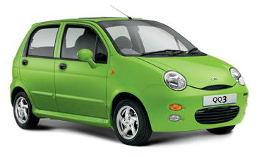 A Chery QQ3, yesterday A Chery QQ3, yesterday
