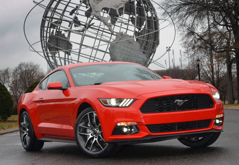 A 2015 Ford Mustang, yesterday