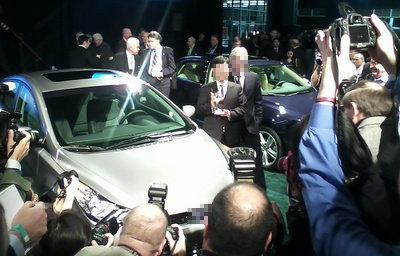 A car receiving and award of the year, yesterday