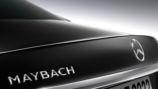 A little piece of a Mercedes that says Maybach on it, yesterday