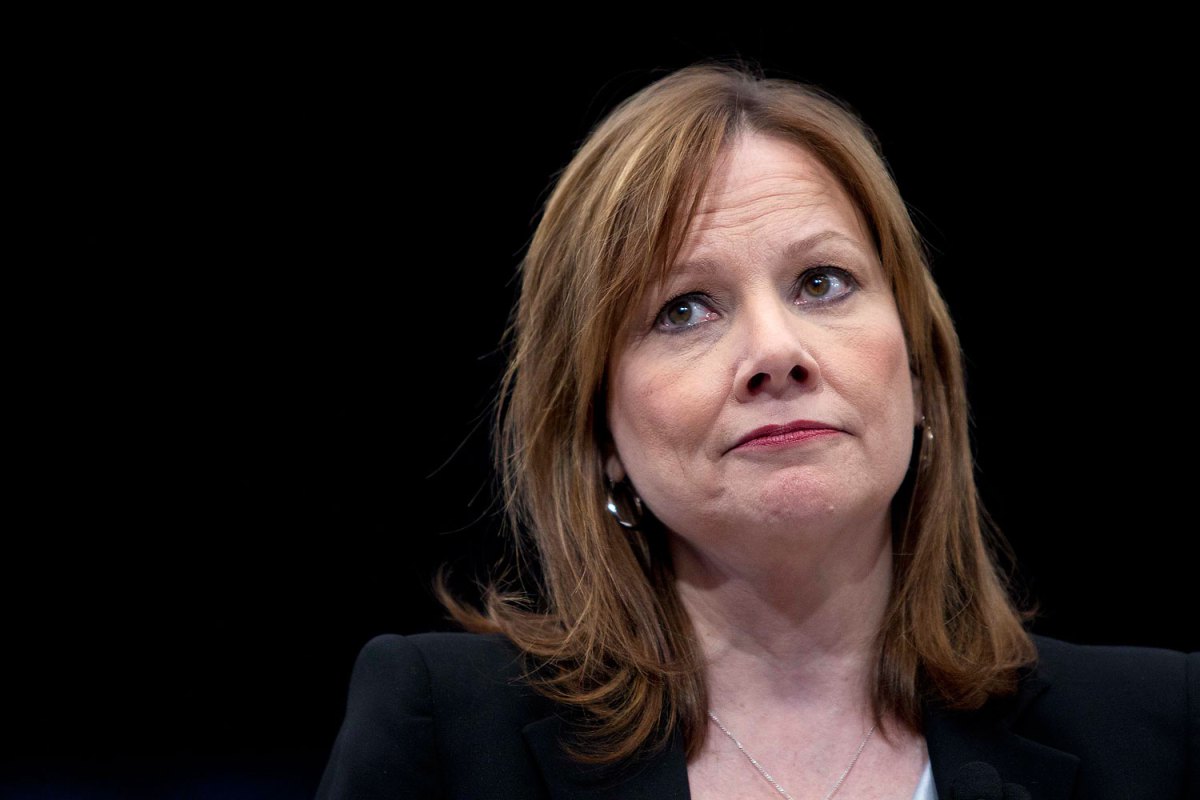 Mary Barra apologizing, yesterday