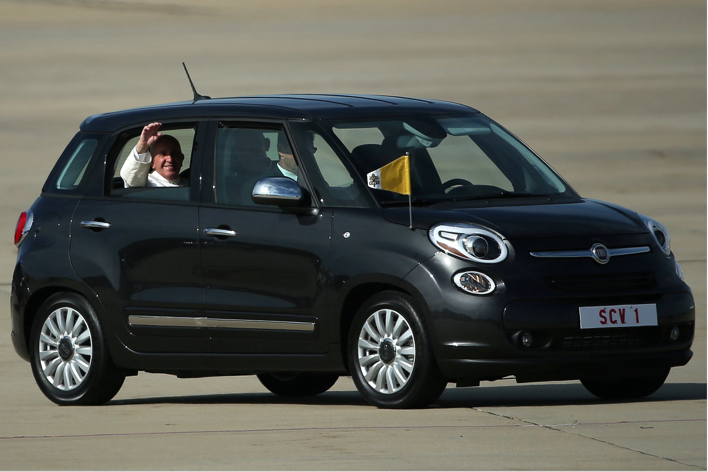 Test-driving the Fiat 500L, yesterday