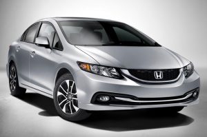 The re-redesigned 2013 Honda Civic, yesterday